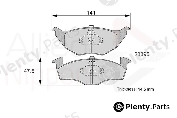 Comline ADB01144 — Brake Pad Set, disc brake ANL Braking