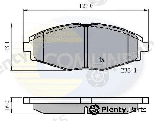 Comline CBP0486 — Brake Pad Set, disc brake Comline