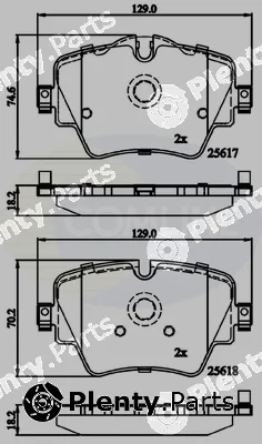 Comline CBP02319 — Brake Pad Set, disc brake Comline