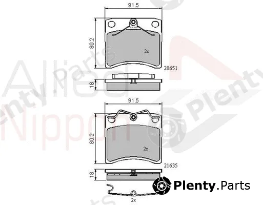 Comline ADB0953 — Brake Pad Set, disc brake ANL Braking