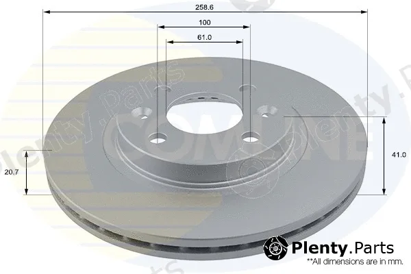 Comline ADC1507V — Brake Disc COATED