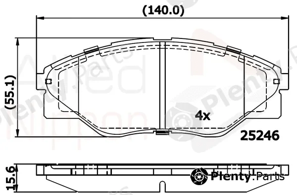 Comline ADB01660 — Brake Pad Set, disc brake ANL Braking