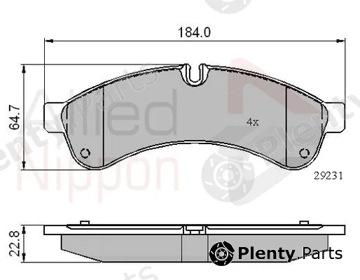 Comline ADB01727 — Brake Pad Set, disc brake ANL Braking