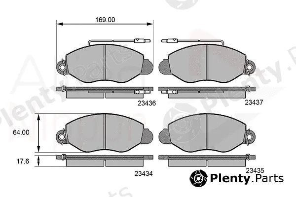 Comline ADB11107 — Brake Pad Set, disc brake ANL Braking