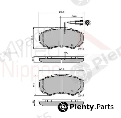 Comline ADB11040 — Brake Pad Set, disc brake ANL Braking