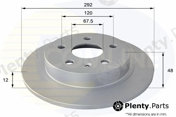Comline ADC1145 — Brake Disc COATED