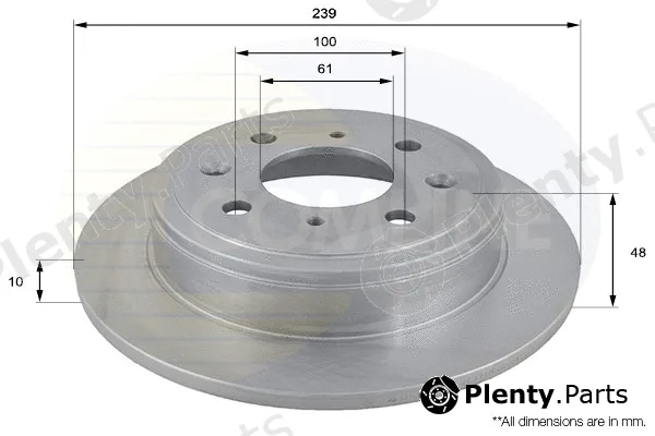 Comline ADC0518 — Brake Disc COATED