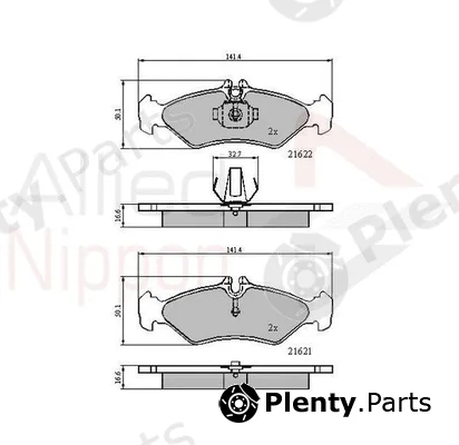 Comline ADB0453 — Brake Pad Set, disc brake ANL Braking