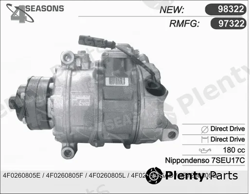 AHE 97322 — Compressor, air conditioning