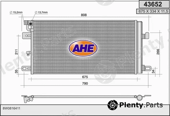 AHE 43652 — Condenser, air conditioning