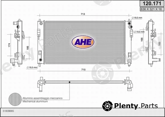 AHE 120.171 — Radiator, engine cooling