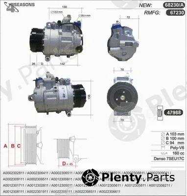 AHE 68230/A — Compressor, air conditioning