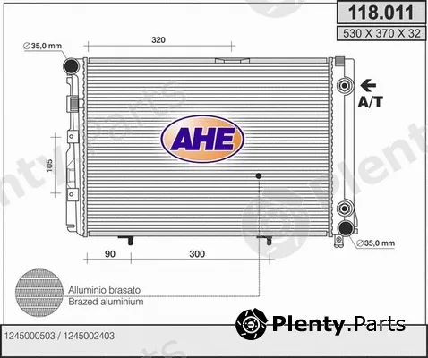 AHE 118.011 — Radiator, engine cooling