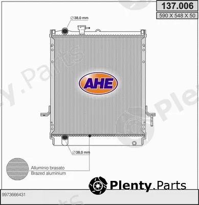 AHE 137.006 — Radiator, engine cooling