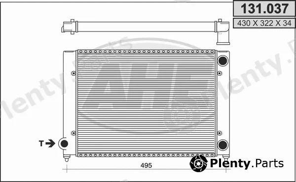 AHE 131.037 — Radiator, engine cooling