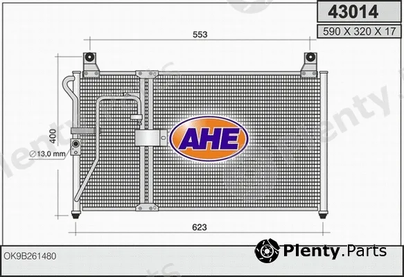 AHE 43014 — Condenser, air conditioning