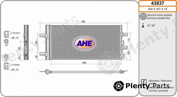 AHE 43837 — Condenser, air conditioning