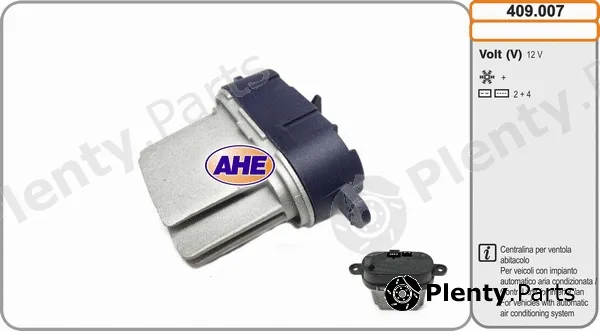 AHE 409.007 — Control Unit, electric fan (engine cooling)