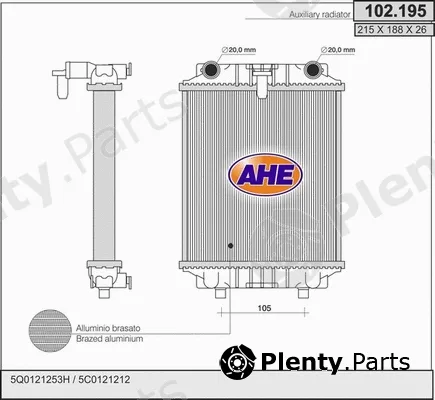 AHE 102.195 — Radiator, engine cooling