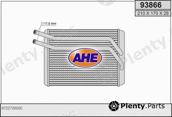 AHE 93866 — Heat Exchanger, interior heating