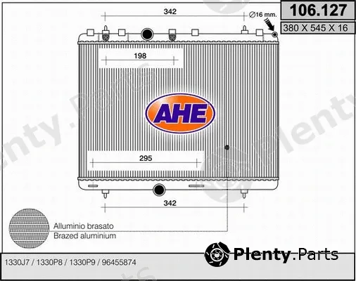 AHE 106.127 — Radiator, engine cooling