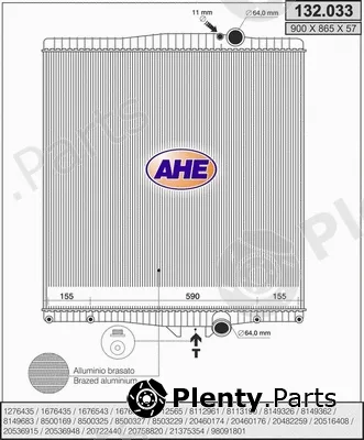 AHE 132.033 — Radiator, engine cooling