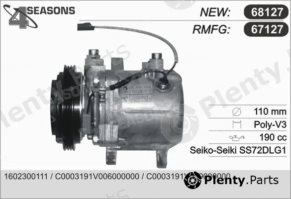 AHE 67127 — Compressor, air conditioning
