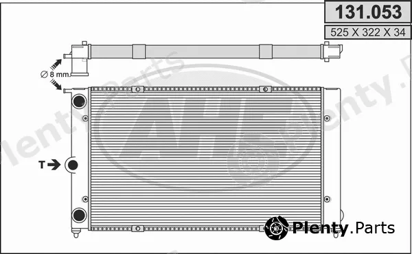 AHE 131.053 — Radiator, engine cooling