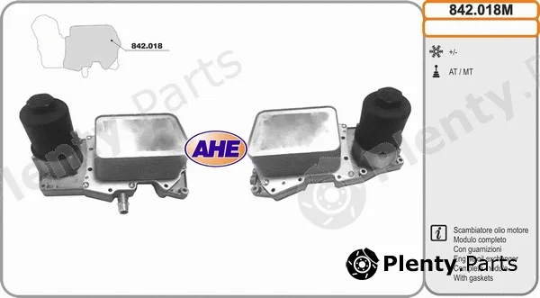AHE 842.018M — Oil Cooler, engine oil