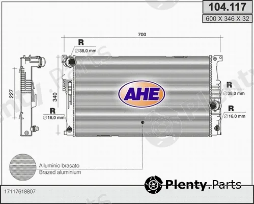 AHE 104.117 — Radiator, engine cooling
