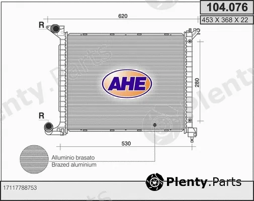 AHE 104.076 — Radiator, engine cooling