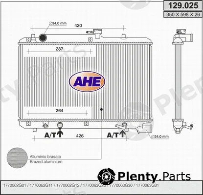 AHE 129.025 — Radiator, engine cooling