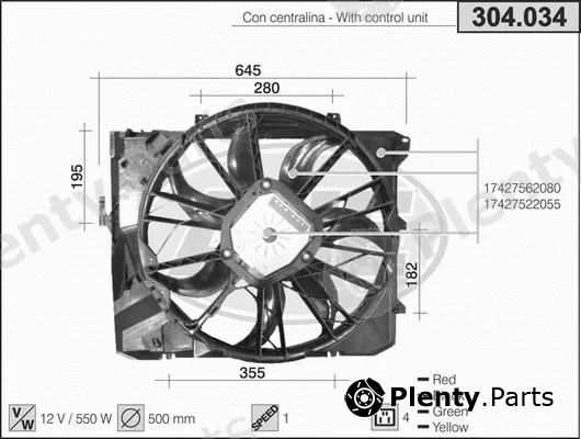 AHE 304.034 — Fan, engine cooling
