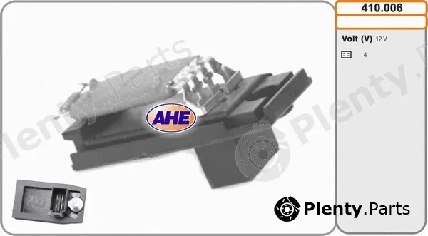 AHE 410.006 — Series resistor, electric motor (radiator fan)