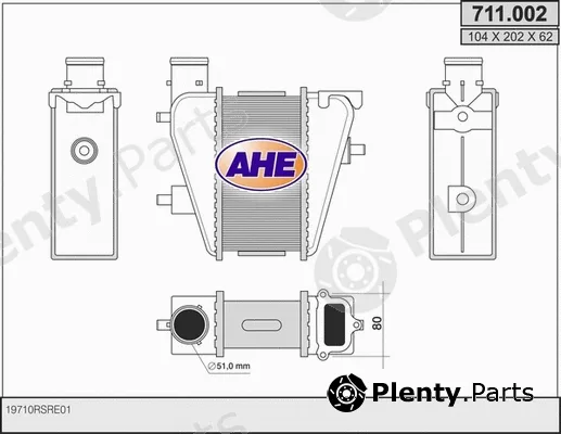 AHE 711.002 — Charge Air Cooler