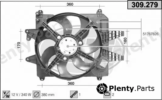 AHE 309.279 — Fan, engine cooling