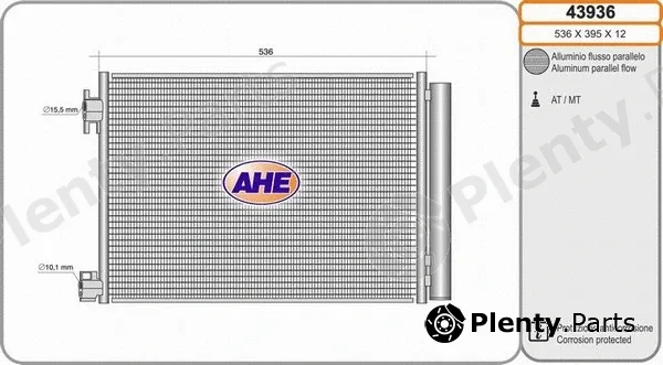 AHE 43936 — Condenser, air conditioning