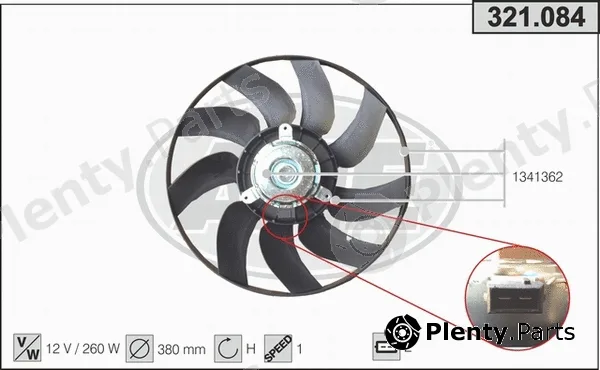 AHE 321.084 — Fan, engine cooling