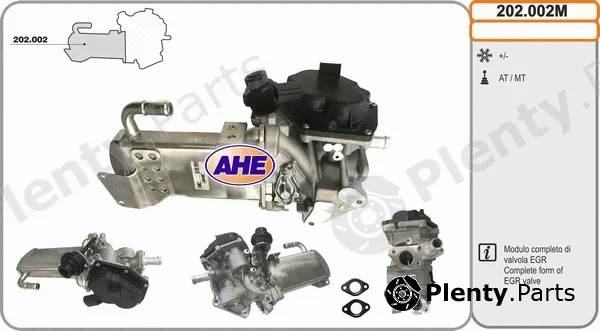 AHE 202.002M — Cooler, exhaust gas recirculation