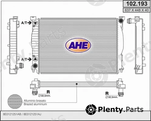 AHE 102.193 — Radiator, engine cooling