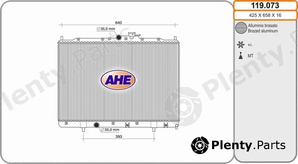 AHE 119.073 — Radiator, engine cooling
