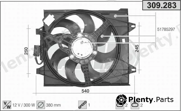 AHE 309.283 — Fan, engine cooling
