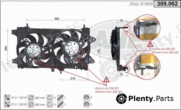 AHE 309.062 — Fan, engine cooling