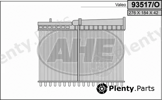 AHE 93517/O — Heat Exchanger, interior heating
