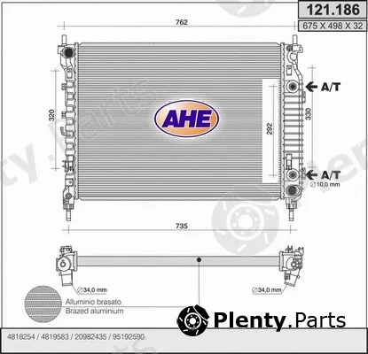 AHE 121.186 — Radiator, engine cooling