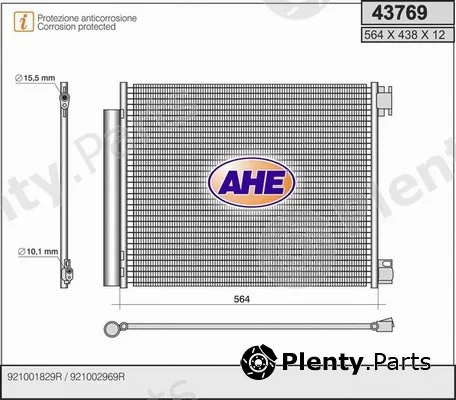 AHE 43769 — Condenser, air conditioning