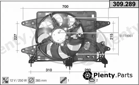 AHE 309.289 — Fan, engine cooling