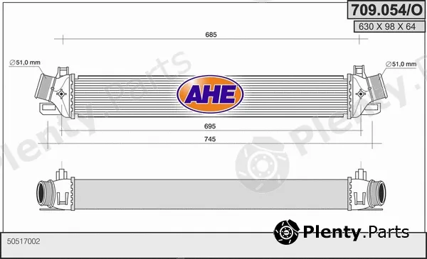 AHE 709.054/O — Charge Air Cooler