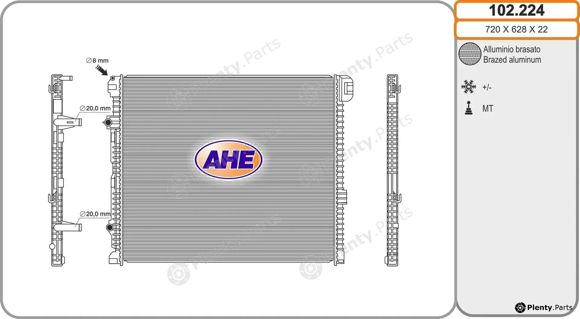 AHE 102.224 — Radiator, engine cooling