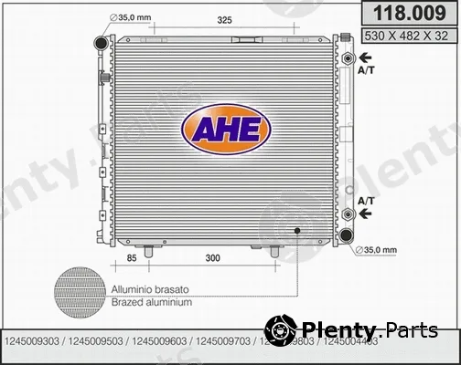 AHE 118.009 — Radiator, engine cooling